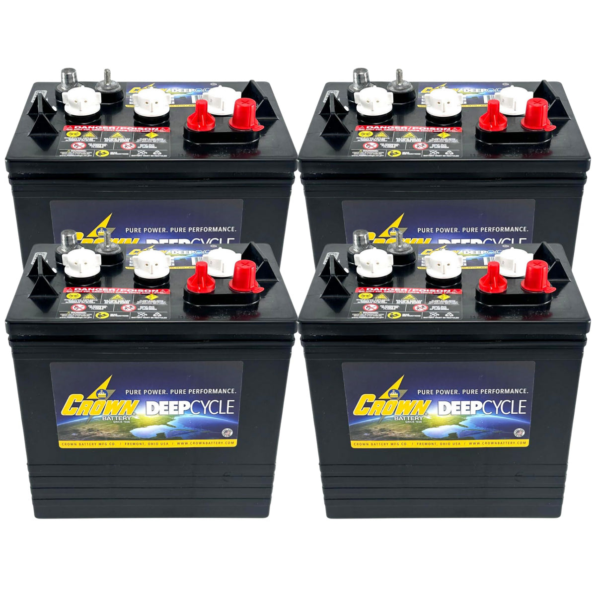 6V 220Ah Deep-Cycle Battery Set of 4 E6226