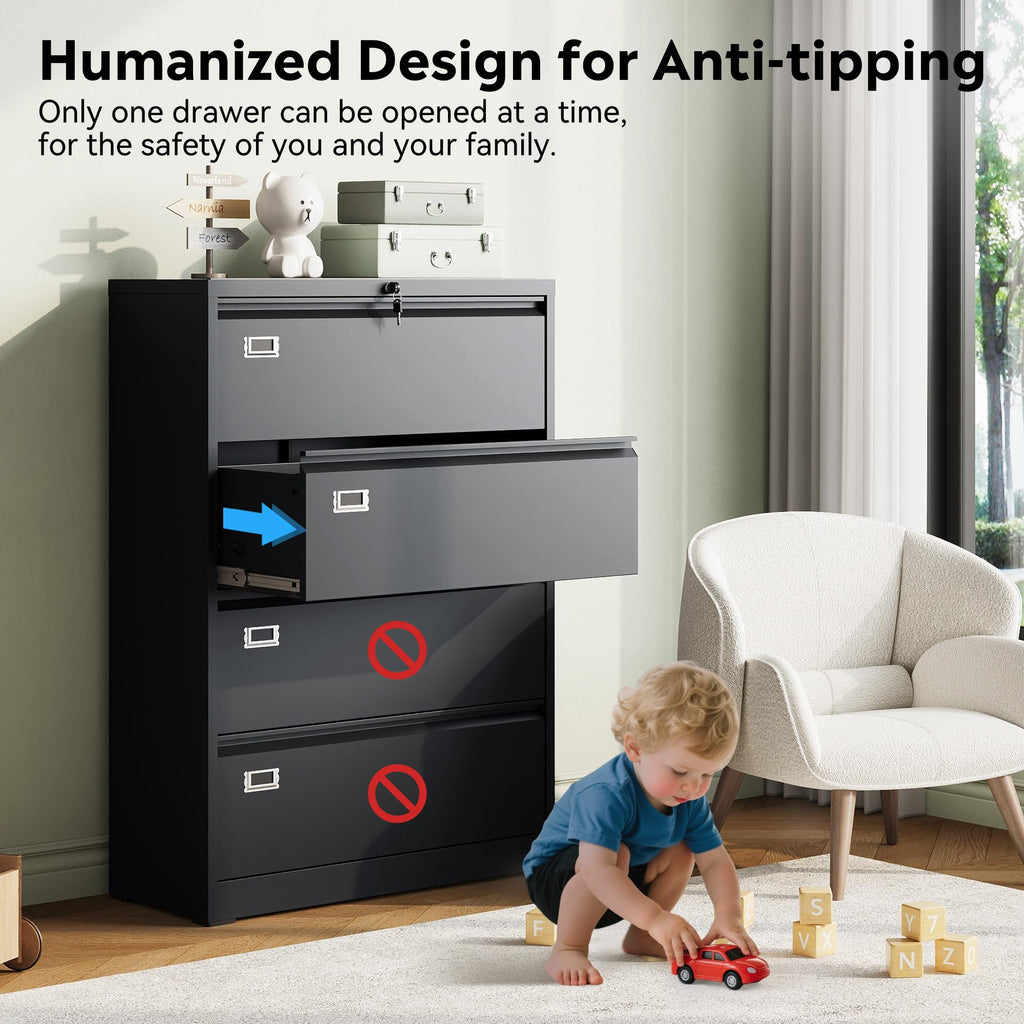4 Drawer File Cabinet Q120