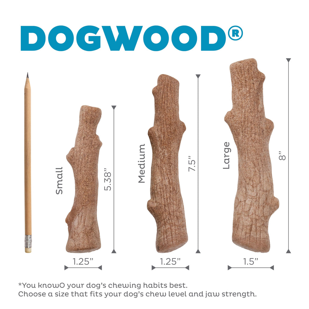 Dogwood Calming Stick Dog Chew Toy, Medium, 7.5", 2-Pack W819107
