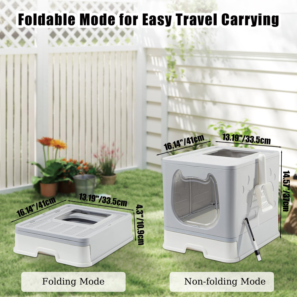 Covered Litter Box with Lid and Scooper X30637