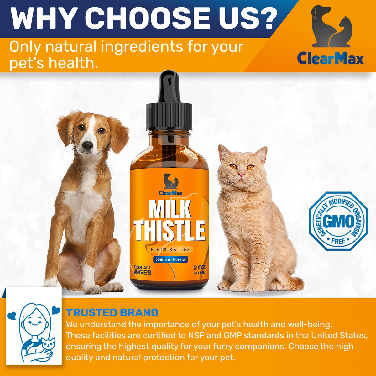 Milk Thistle for Dogs & Cats, 2 Oz J7272
