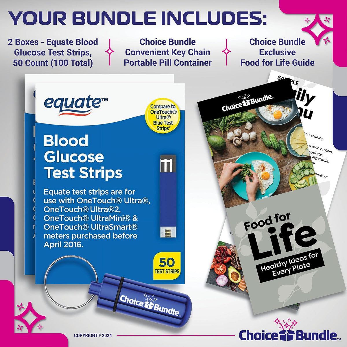 Blood Glucose Test Strips 100 Total M832