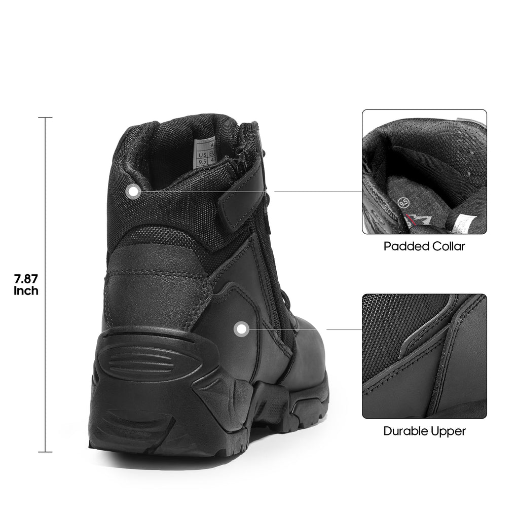 Mens Side Zip Work Boots U5746
