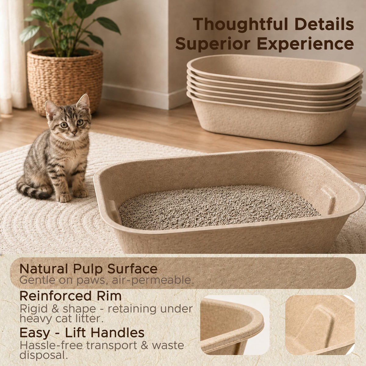 Disposable Litter Box for Kittens F103046