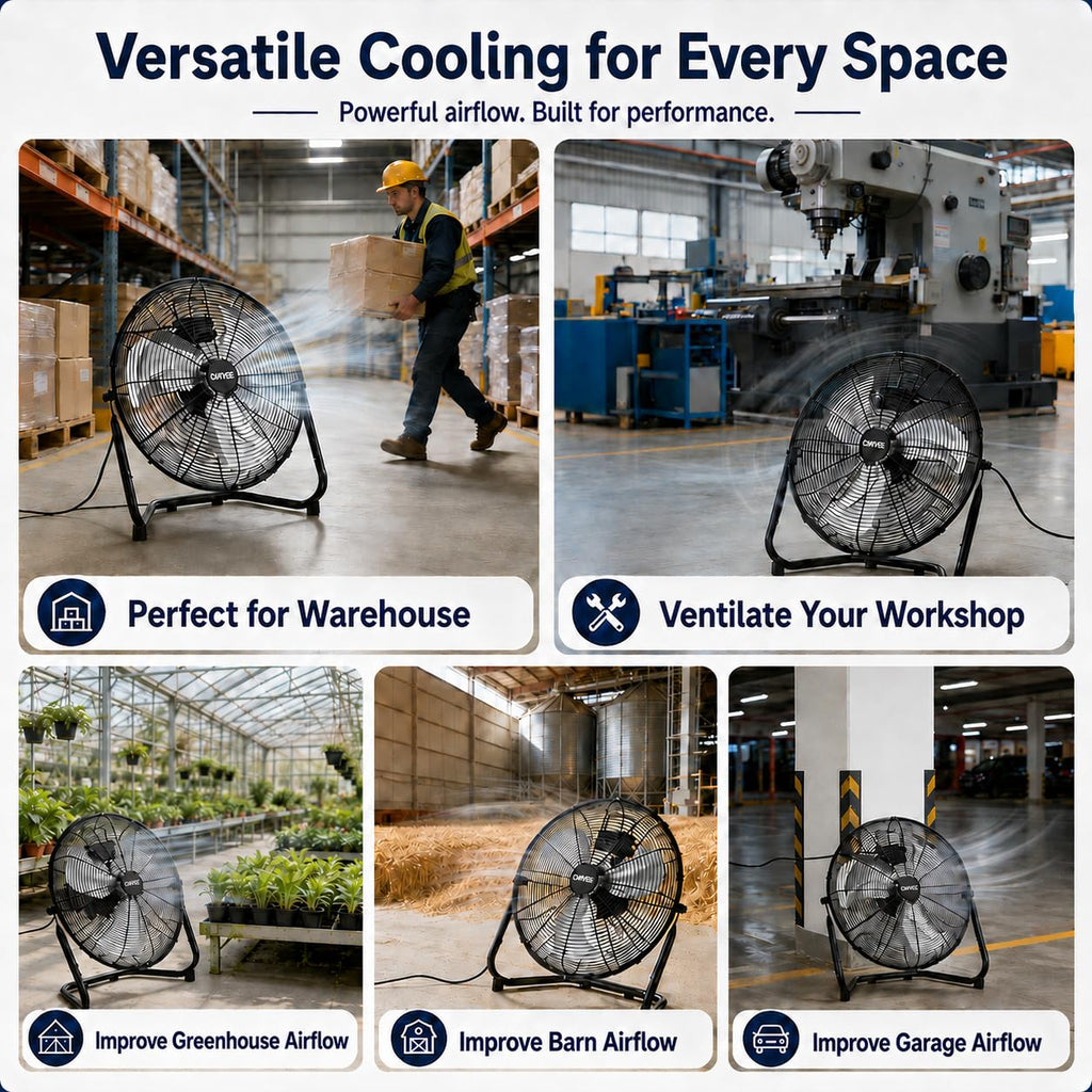 20'' High Velocity Industrial Floor & Wall Mount Fan G17930