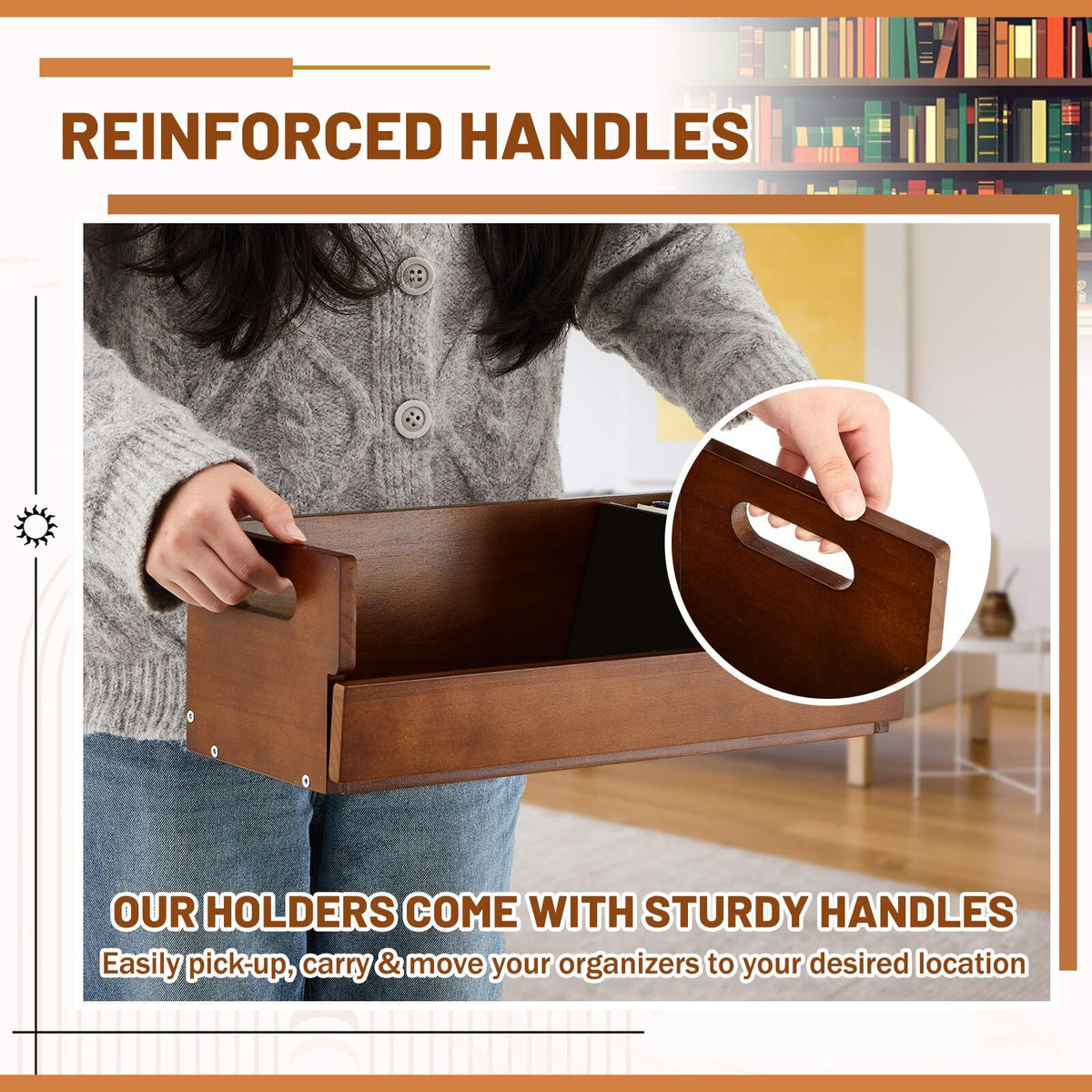 2 Set Wooden CD Storage Box I97560