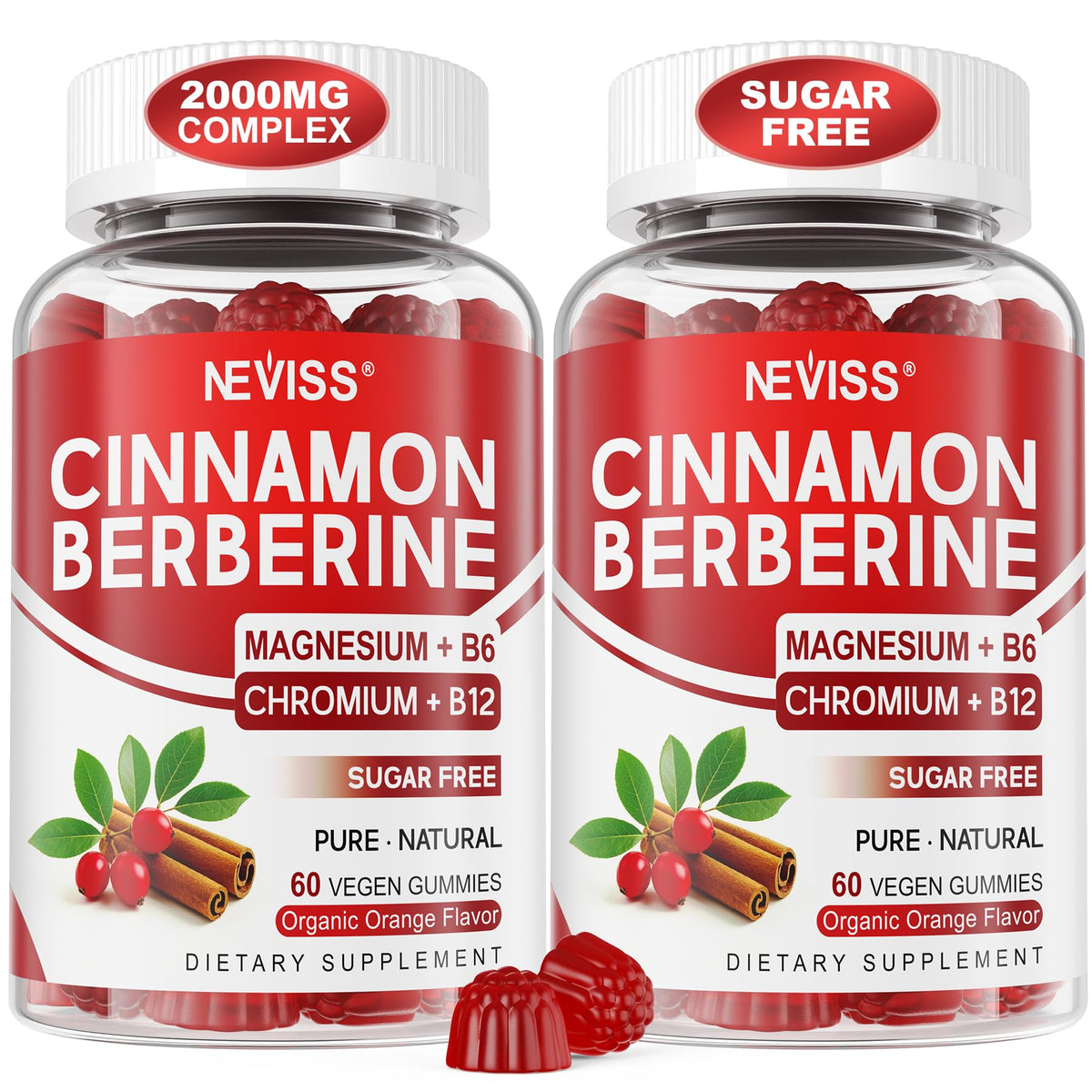 Sugar Free Vegan 2000mg Berberine Gummies O26109