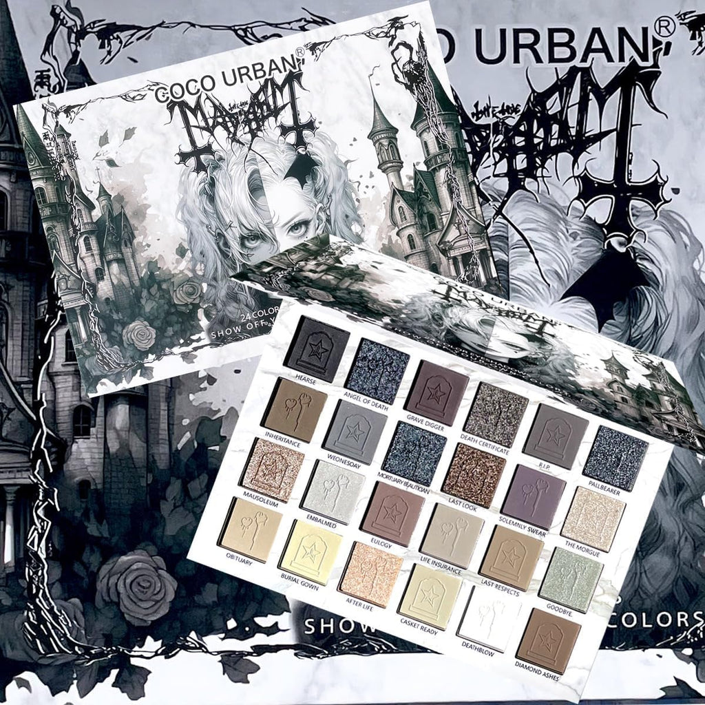Black Grey Smokey Eyeshadow Palette X469