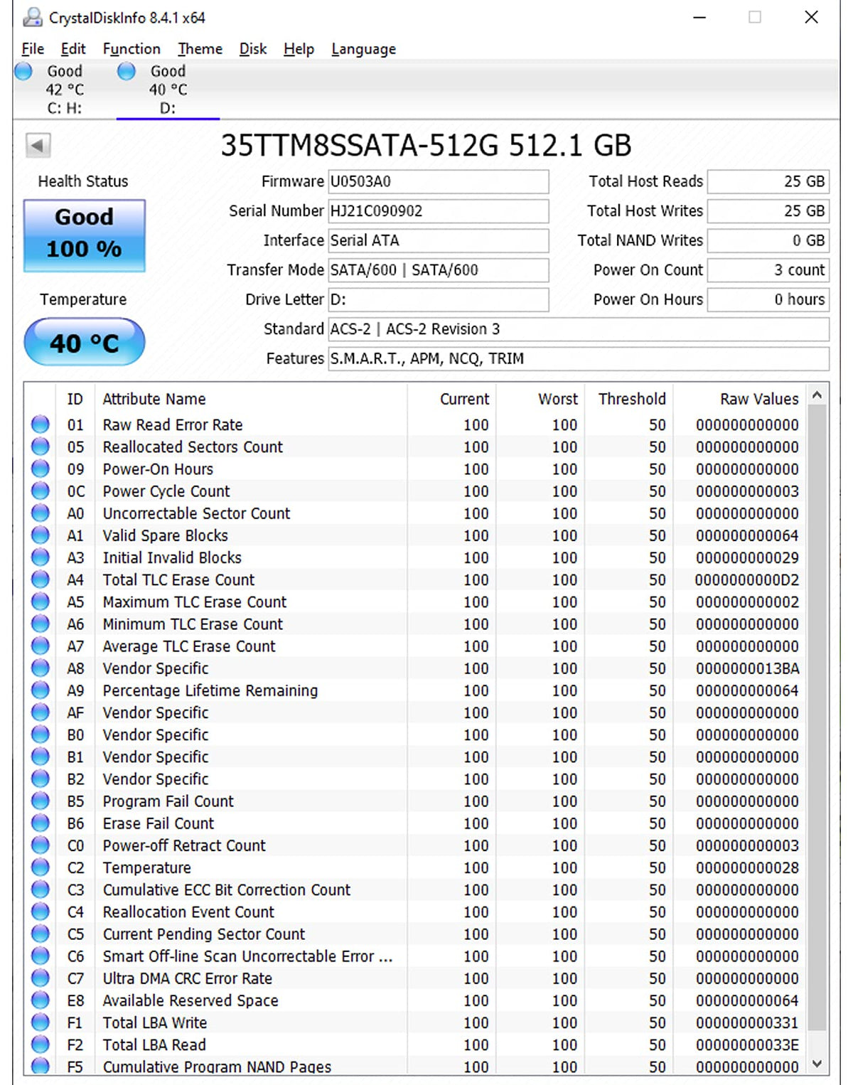 512GB M.2 2280 SATA III Internal Solid State Drive N1360