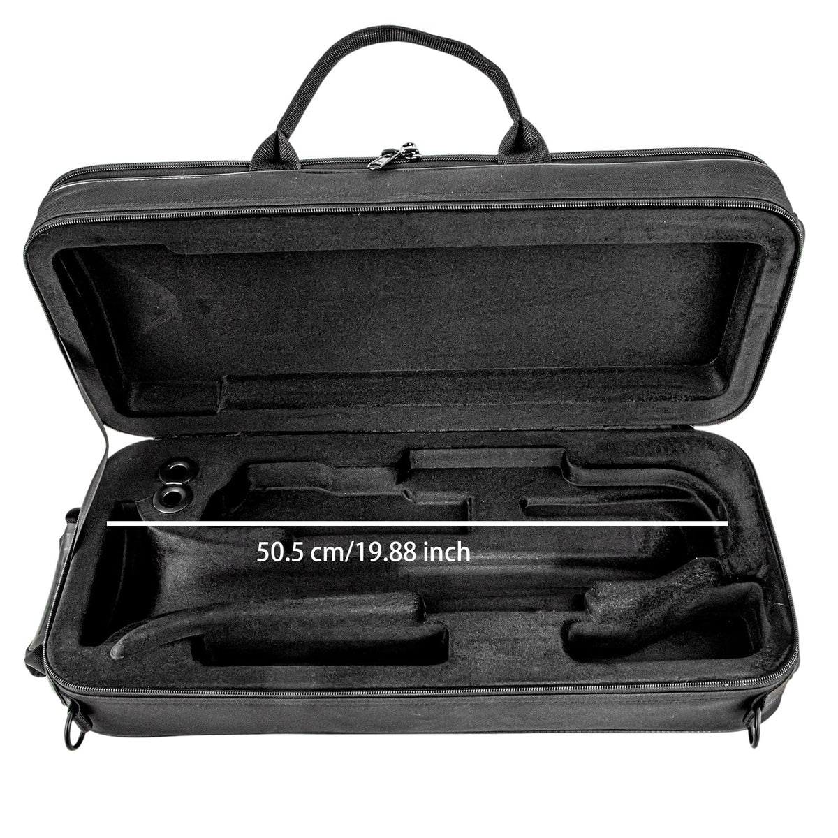 Lightweight BB Trumpet Hard Case with Backpack Straps U437