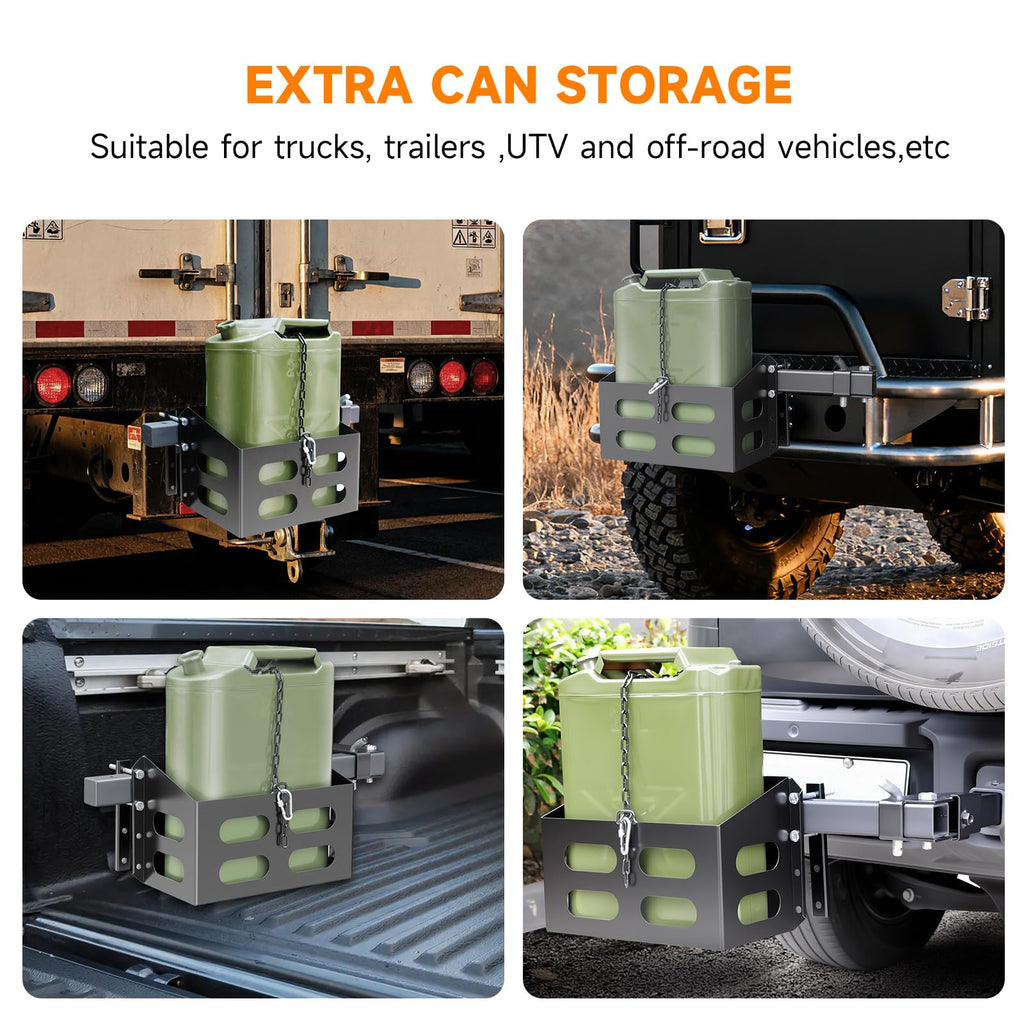 Lockable Metal Steel Gas Cans Holder Rack 5 Gallon K670752