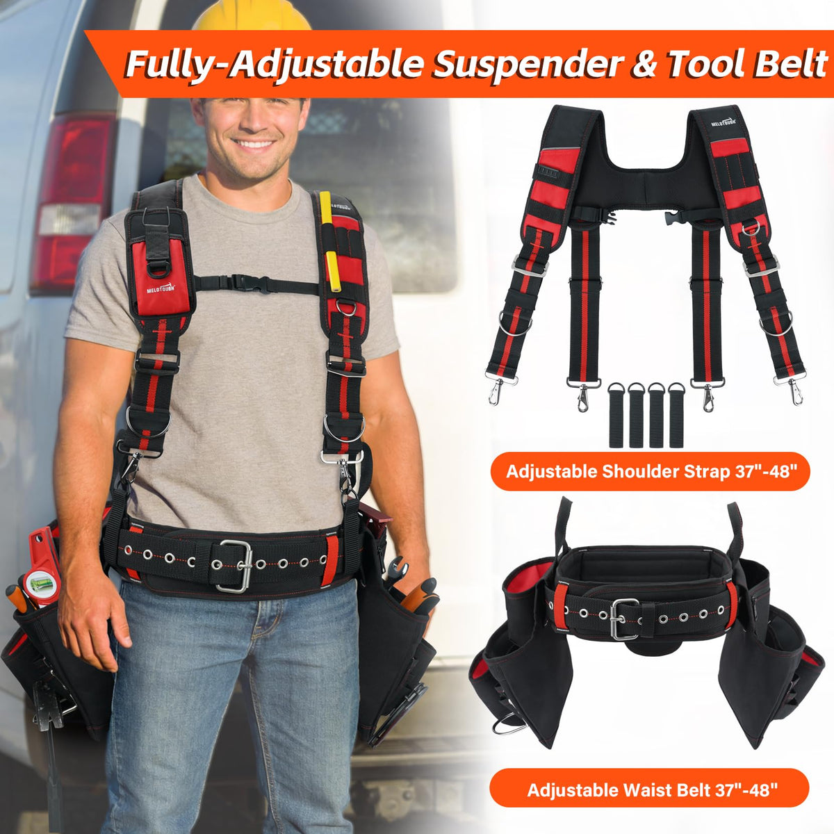 Tool Belt with Suspenders and Tool Pouch S339818