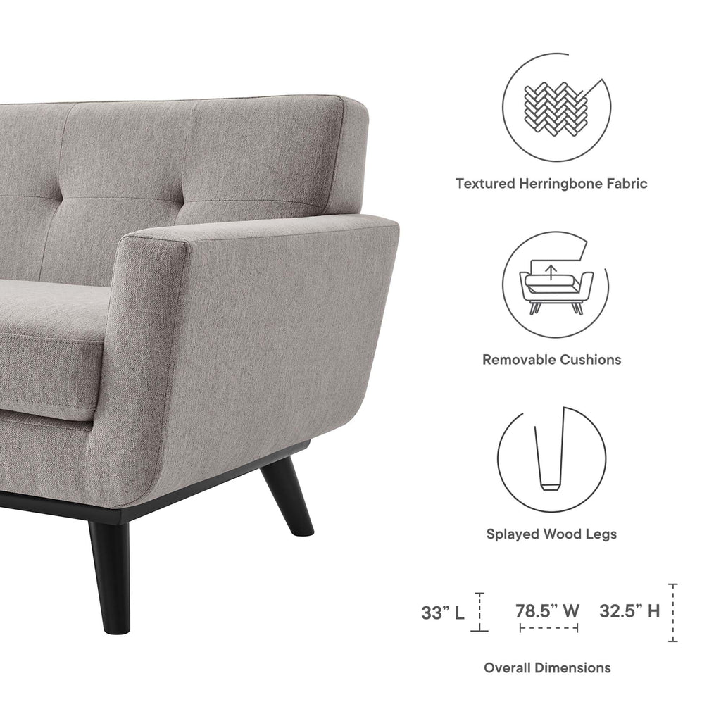 78 Inch Light Upholstered Loveseat M530