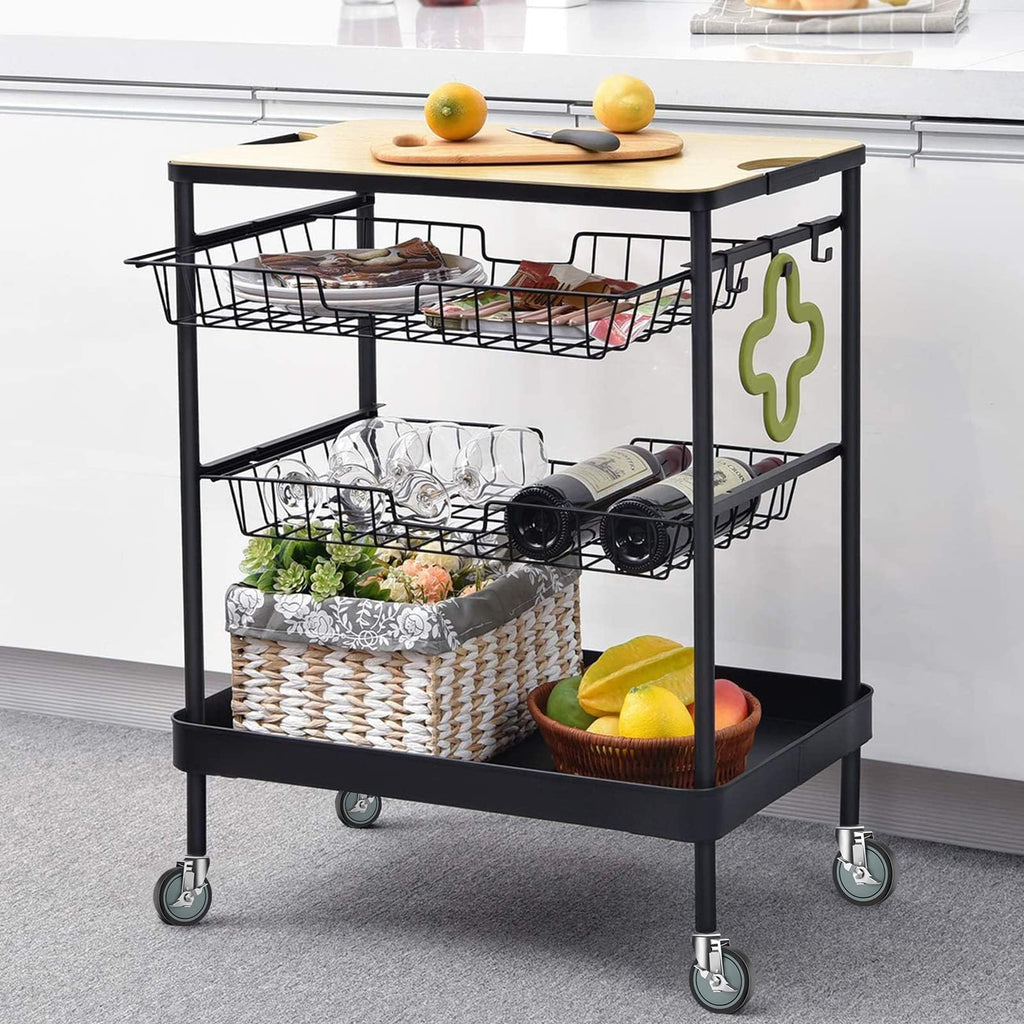 4 inches Casters for Wire Shelving Racks, Set of 4 T837