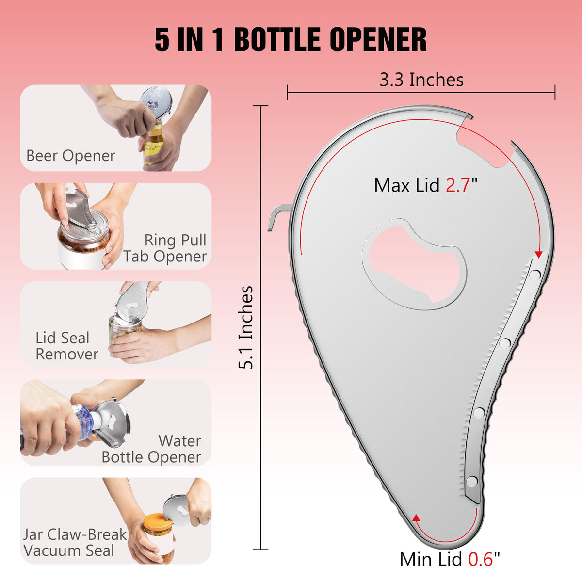 Multifunction Bottle Opener I1717