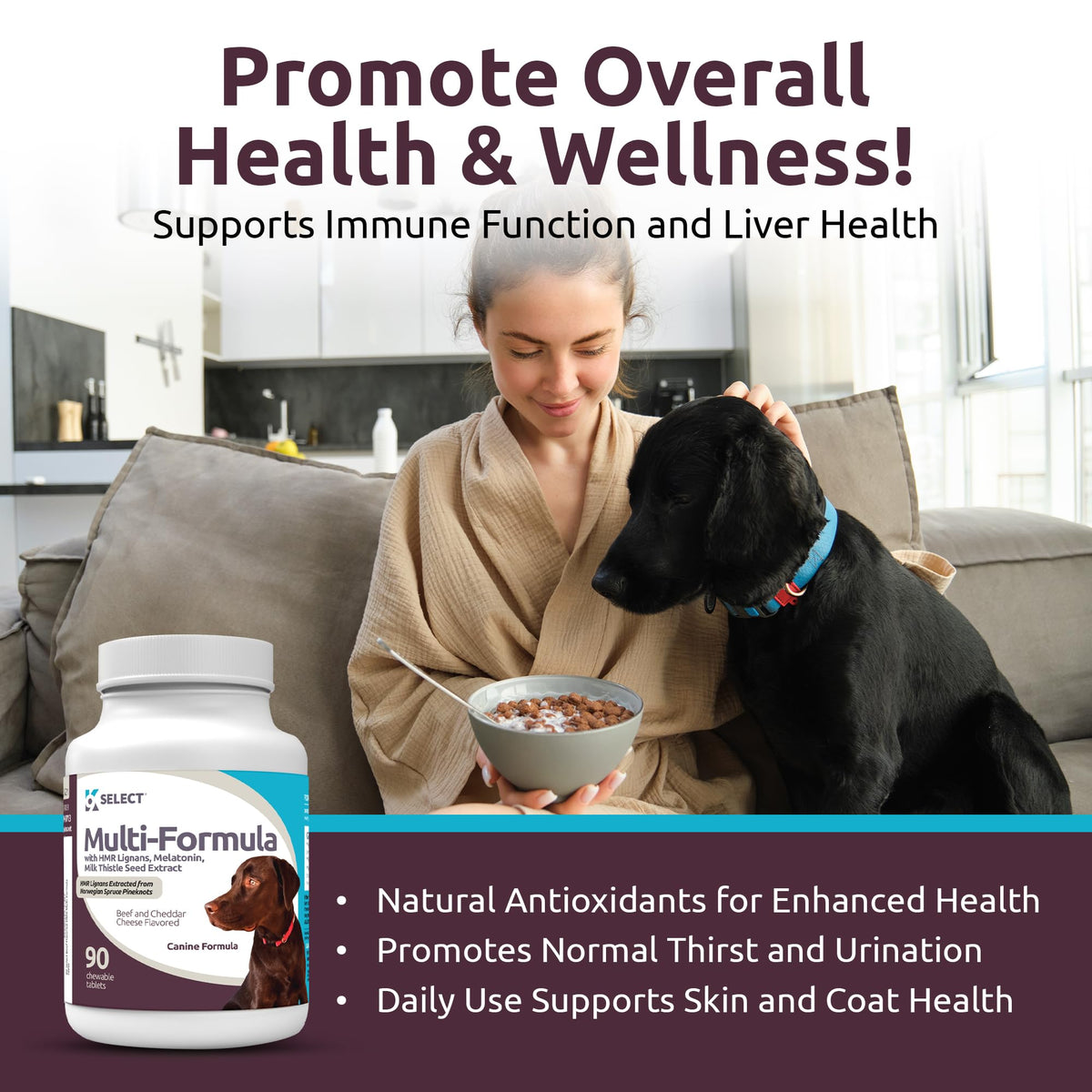 90 Tablets Beef Flavor Dog Multivitamin V877597