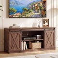 65 Inch Rustic Brown Farmhouse TV Stand D429