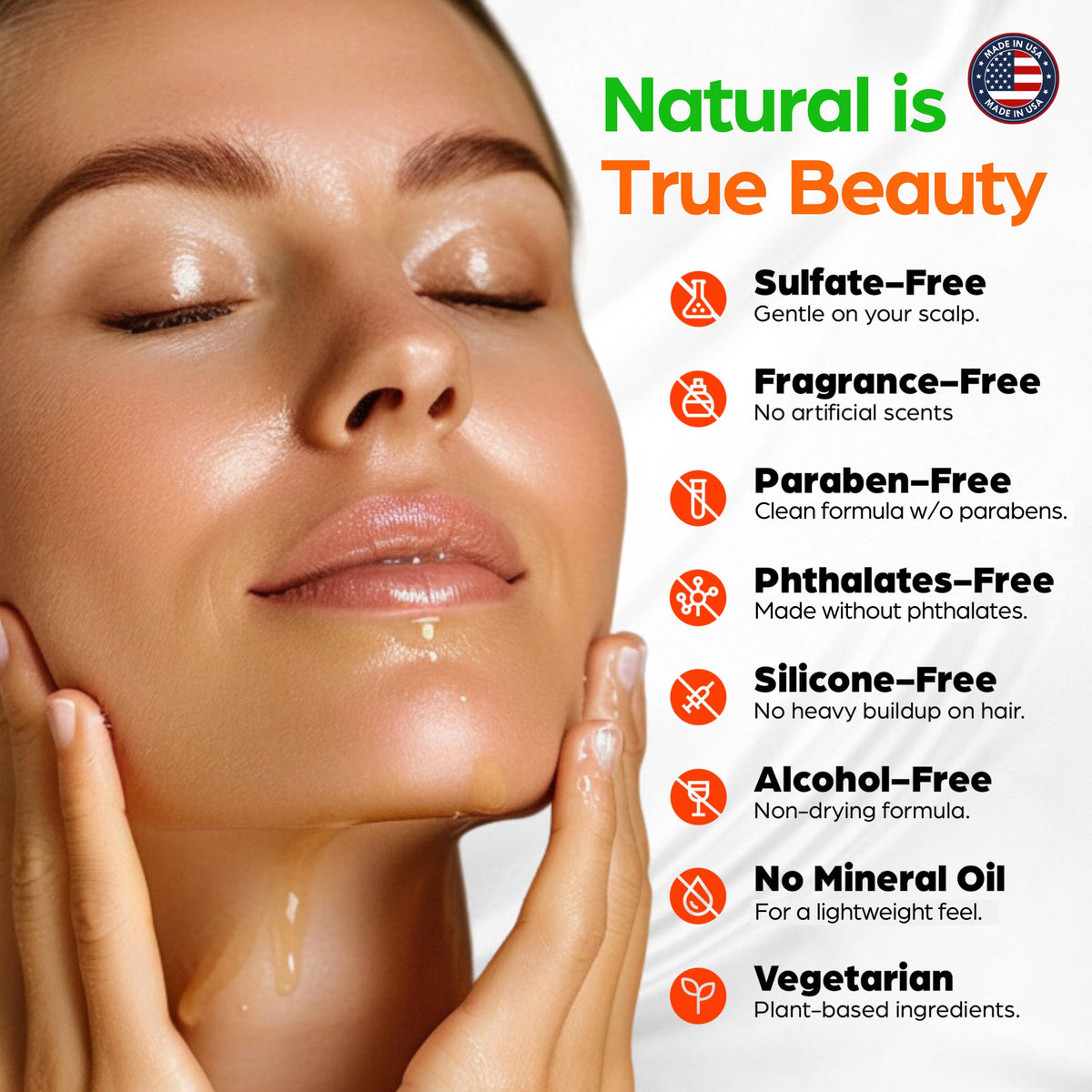Organic Castor Oil with Jojoba Rosehip Grapeseed Squalane Vitamin E 1oz S482