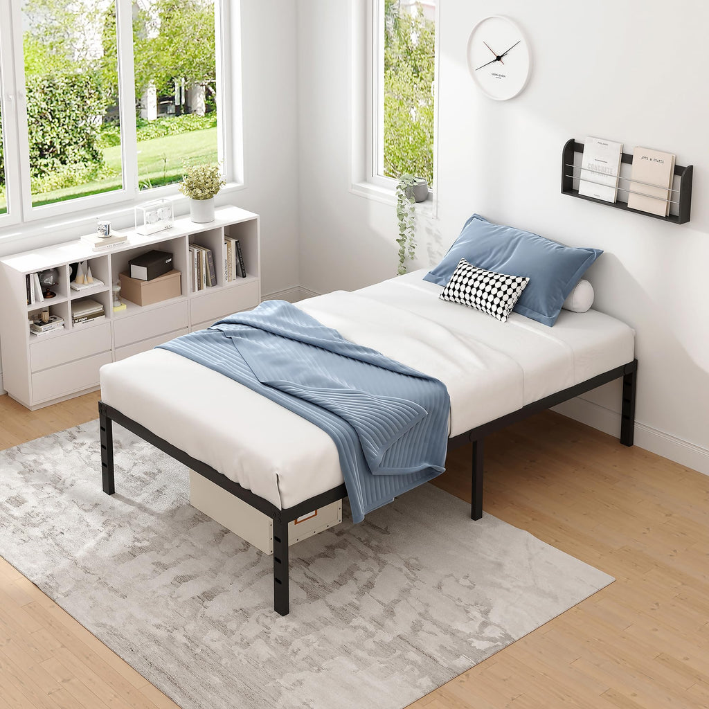 Metal Bed Frame with Storage Space, 14 Inch C36190