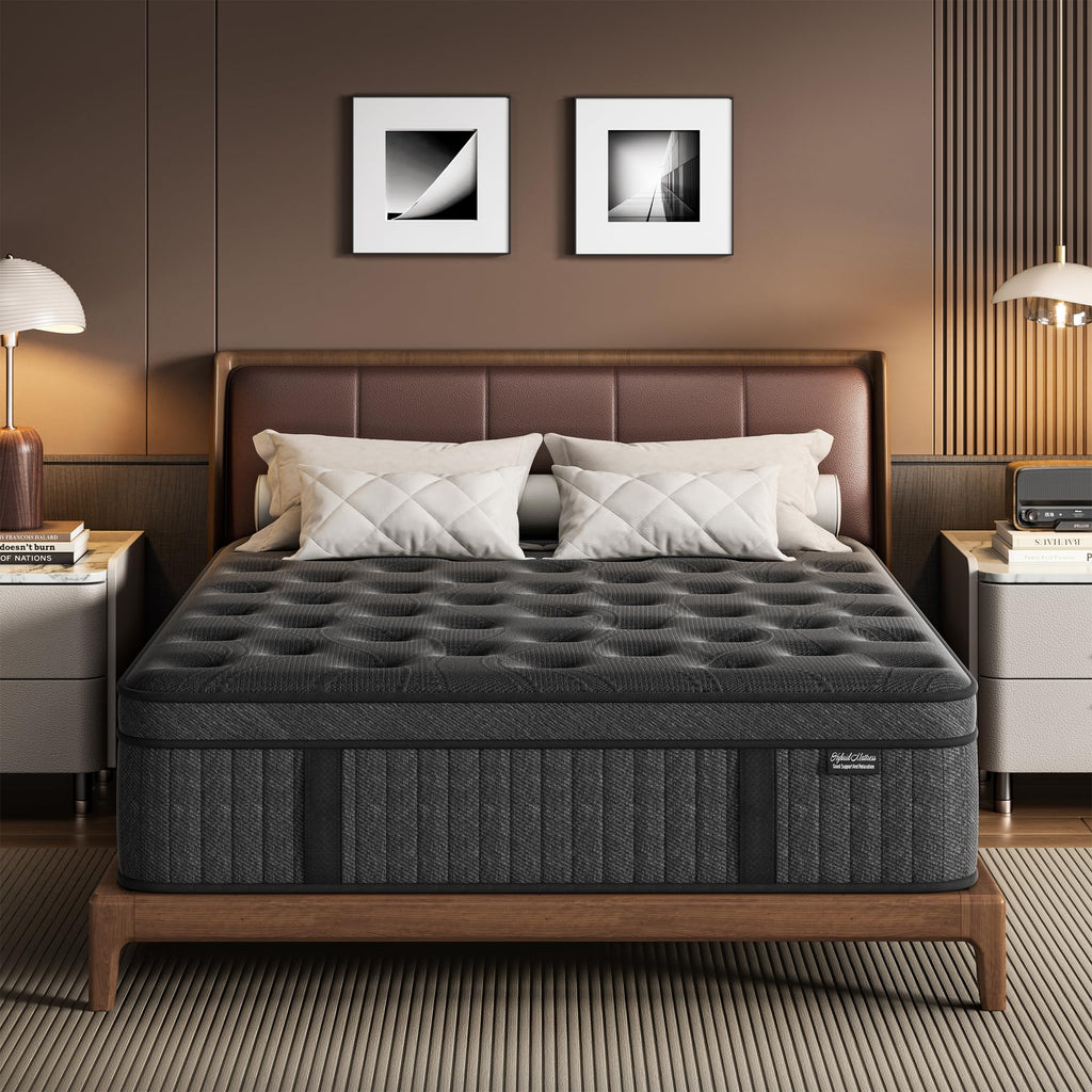 Queen 14 Inch Hybrid Spring Medium Firm Mattress C95052