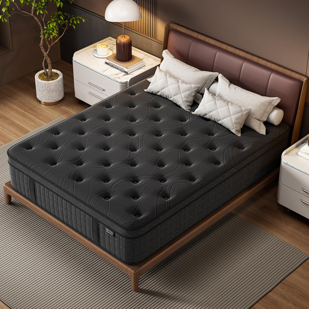 Queen 14 Inch Hybrid Spring Medium Firm Mattress C95052