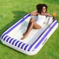 Inflatable Tanning Pool Lounger Float with Pillow Z361